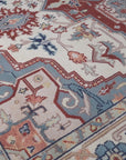 Ivory medallion rug central medallion detail