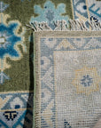 Inviting Kazak Light Green Hand Knotted Wool Rug - view 11