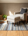 Lila Fiona Multicolor Handmade Wool Rug in a reading nook