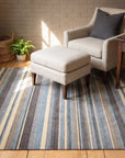 Lila Fiona Multicolor Handmade Wool Rug in a reading nook