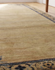Lila Timeless Beige Hand Knotted Wool Rug in a hallway