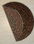 Navy Jaipur Traditional Round Handmade Wool Rug