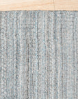 Blue Contemporary Transitional Hand-Loomed Wool Area Rug, 10' x 14'
