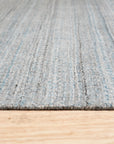 Blue Contemporary Transitional Hand-Loomed Wool Area Rug, 10' x 14'