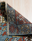 Red Traditional Medallion Hand-Knotted Wool Area Rug, 8' x 10'