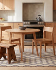 Ophelia Timeless Beige Hand Tufted Wool Rug in a kitchen
