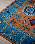 Ava Kazak Rust Hand Knotted Wool Rug - view 8