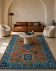 Ava Kazak Rust Hand Knotted Wool Rug - view 14