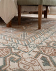 Trendy Traditional Brown Hand Knotted Wool Rug in a bedroom