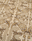 Vintage Aubusson Flat Weave Wool Rug, Beige Renaissance Scroll