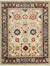 Isolated view of Handcrafted Xena Ivory Hand Knotted Wool Rug, showcasing its design.