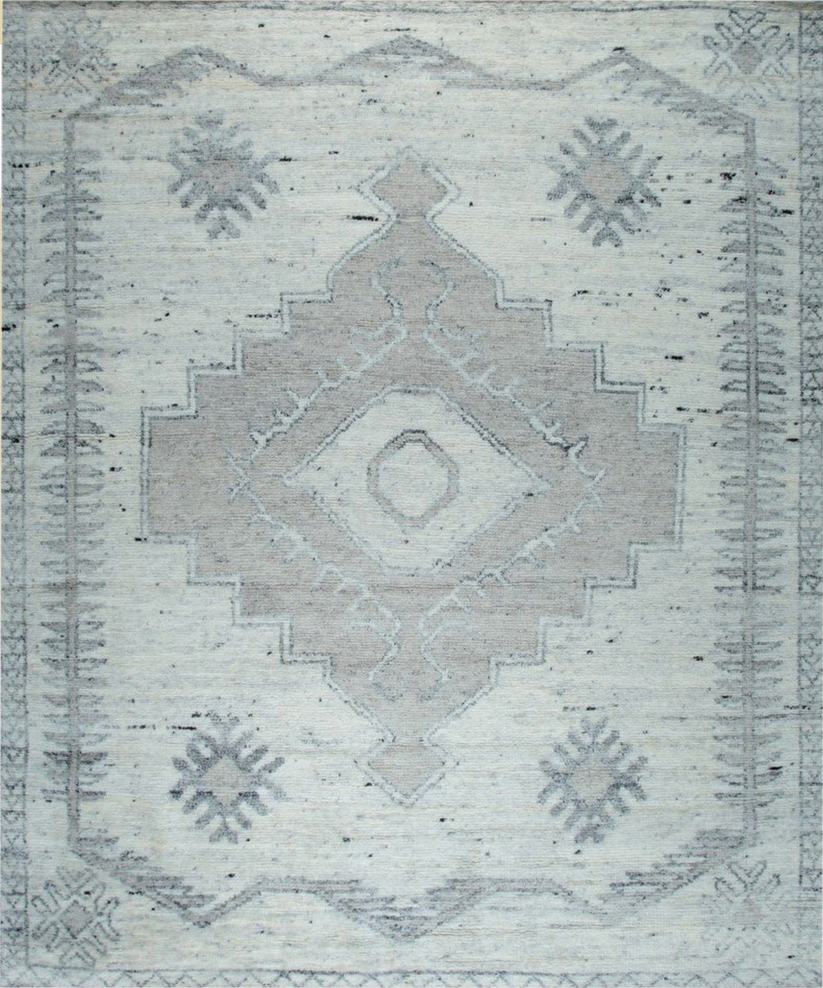 Wool rug - Amara Oushak Ivory hand knotted wool rug, 8x10, hand knotted wool pile, at eorugs.com