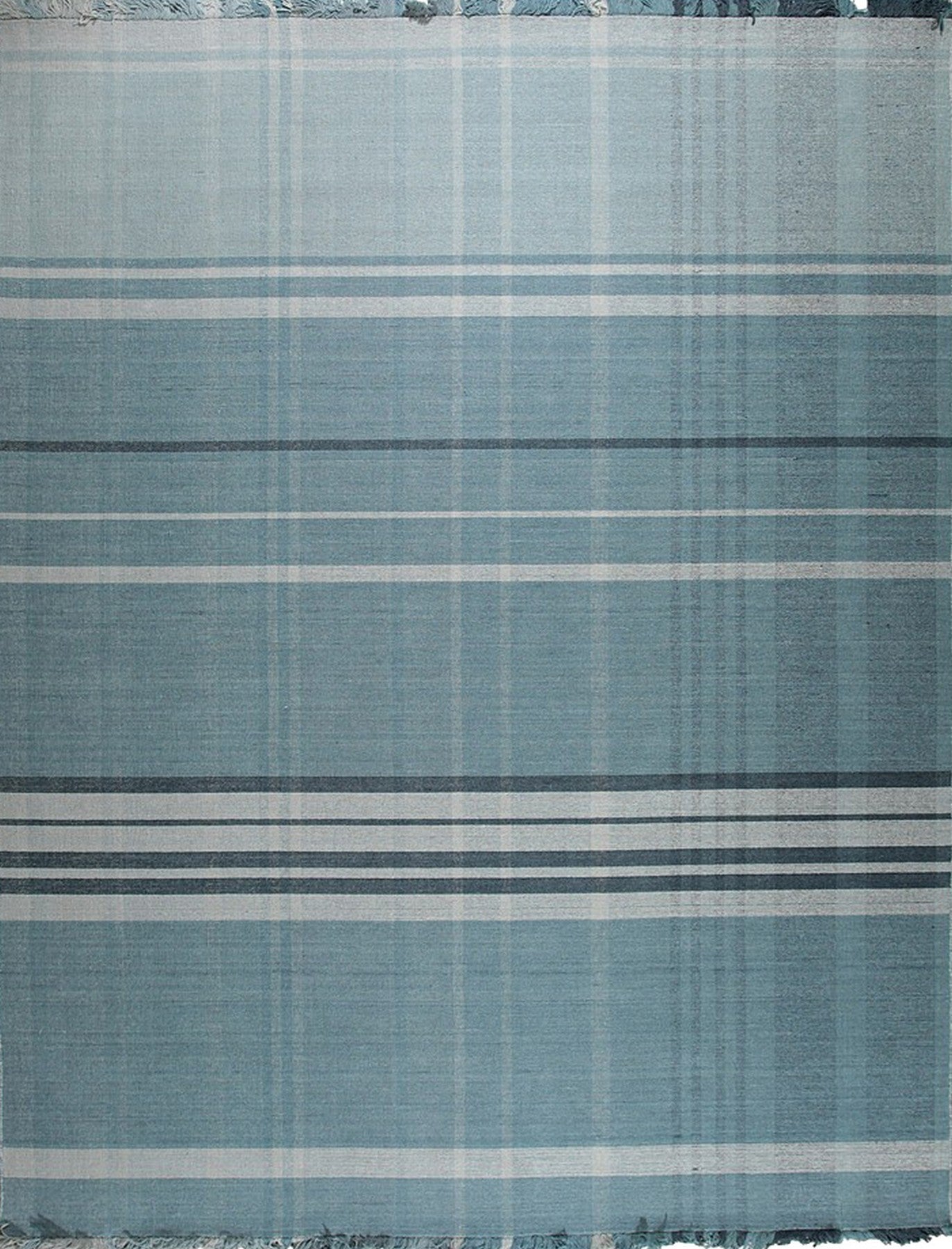 2026 rug trends saturated blue wool rug