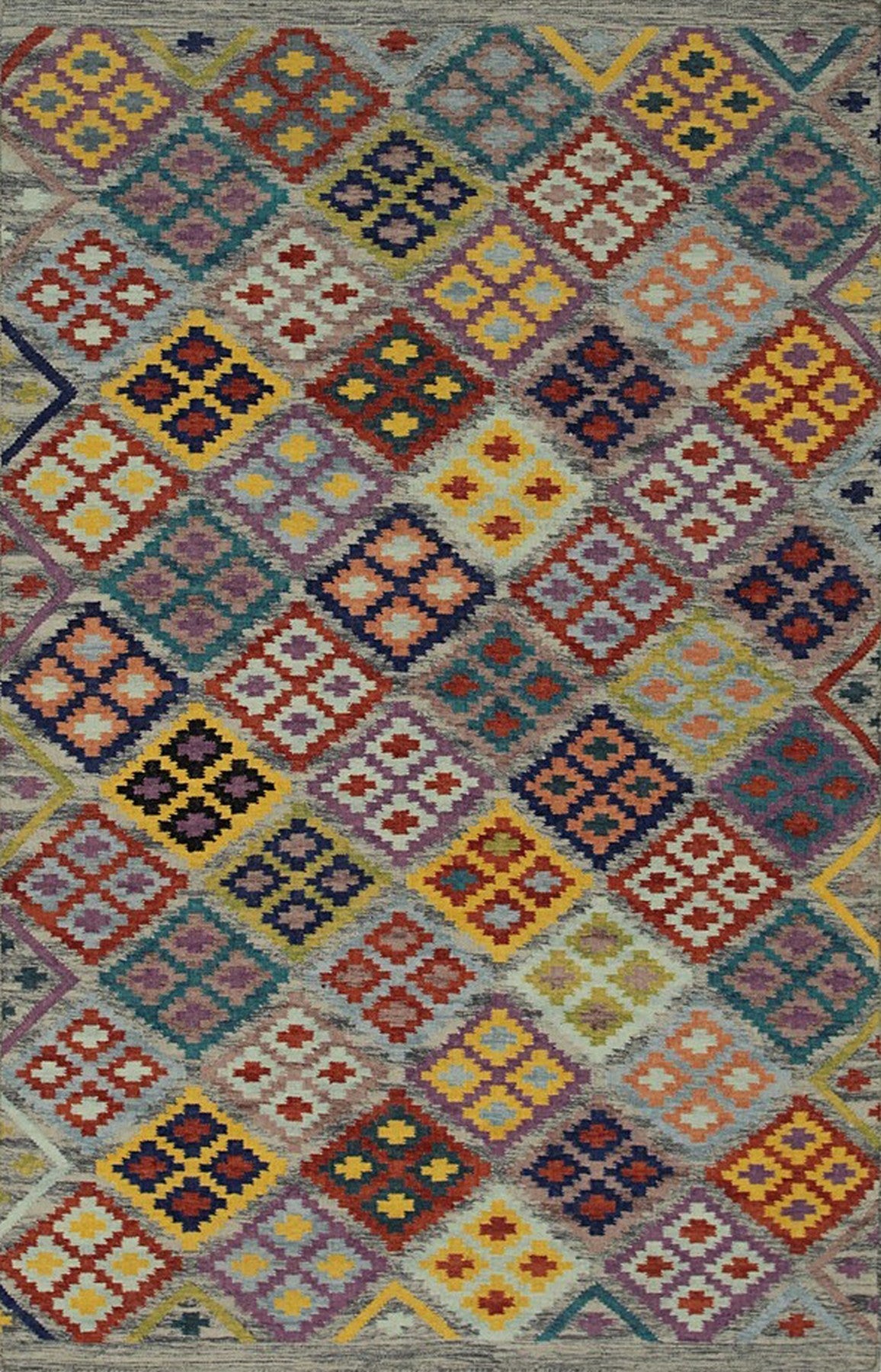 Multicolor flatweave wool kilim rug from Eastern Oriental Rugs