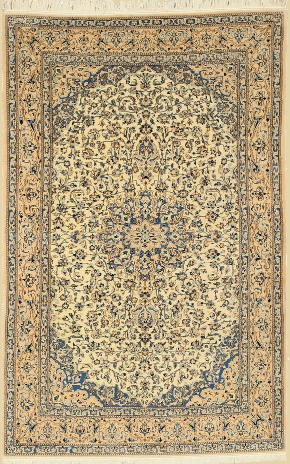 Opulent Handmade Wool & Silk Traditional Rug