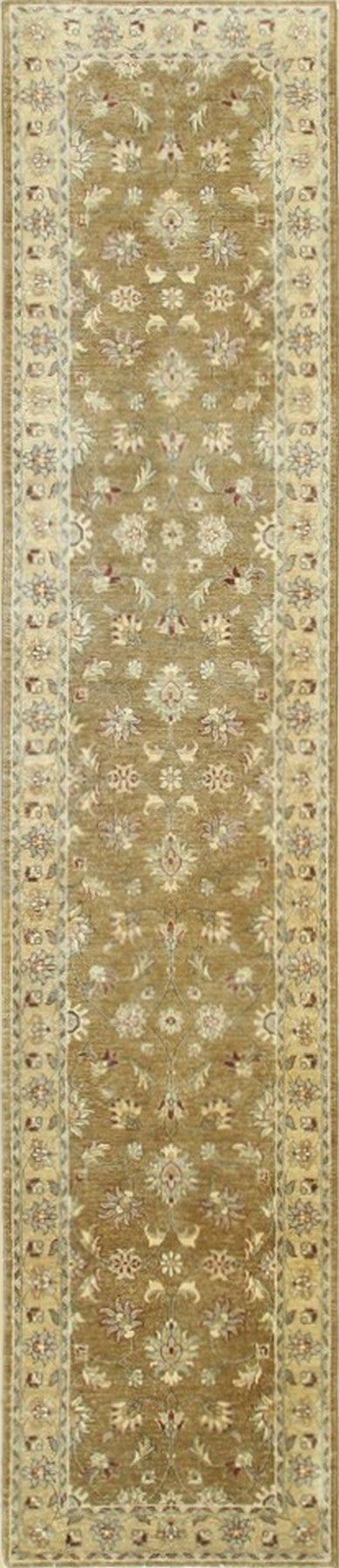 Agra Hand-Knotted Wool Oriental Runner Rug