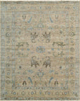 Isolated view of Captivating Traditional Beige Hand Knotted Wool Rug, showcasing its intricate, traditional design.