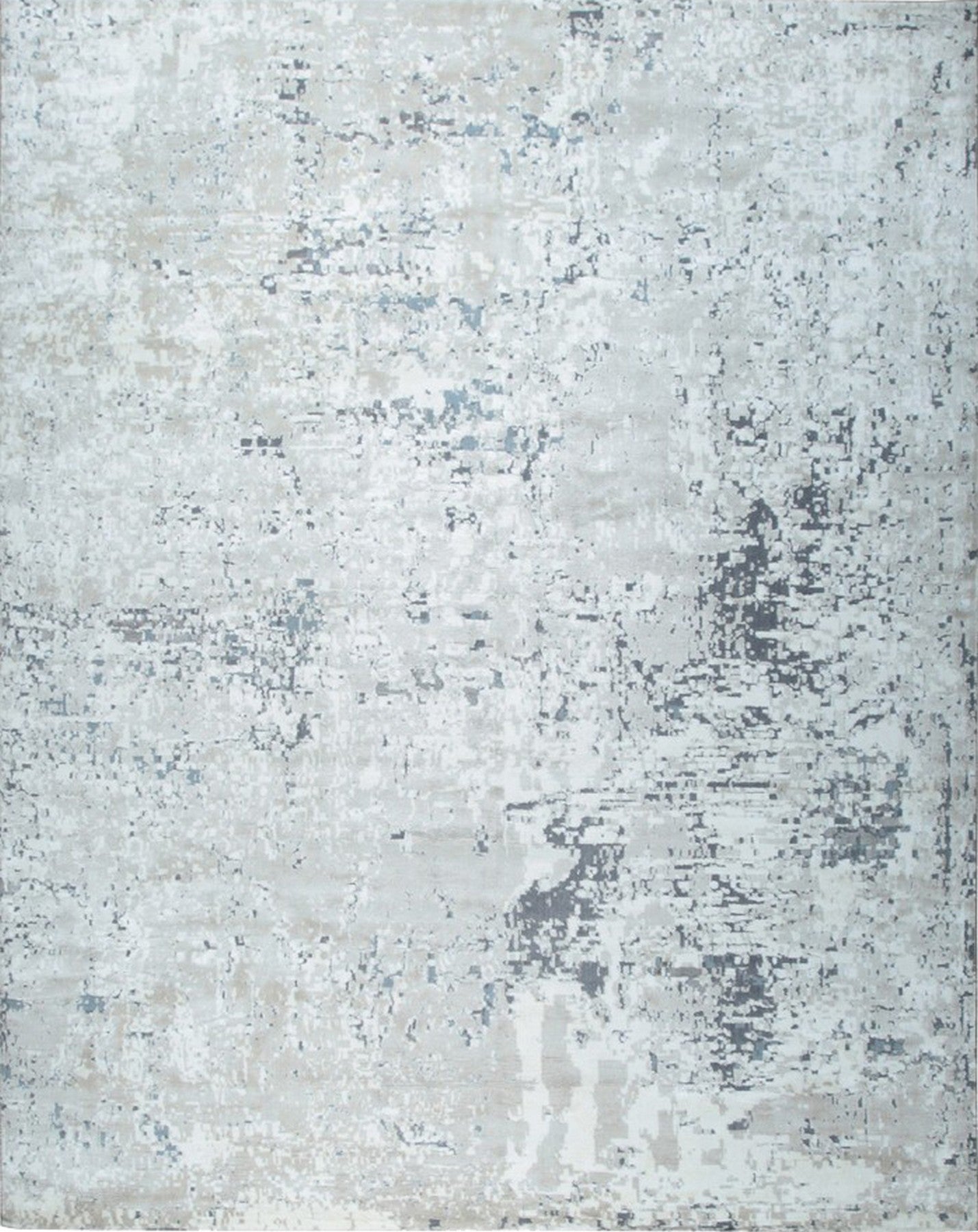 Sumptuous Lila Beige and Gray Machine Made Wool Rug | Eastern Oriental Rugs