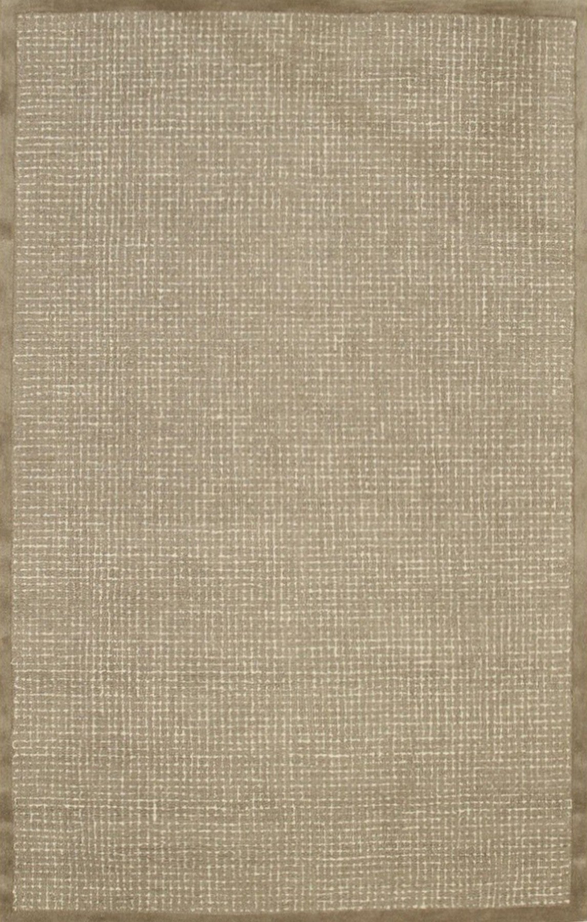 Isolated view of Cozy Willow Brown Hand Tufted Wool Rug, showcasing its design.