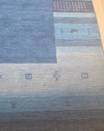 Handloomed Blue Gabbeh Tribal Wool Area Rug - view 15