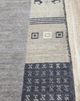 Handloomed Gray Gabbeh Tribal Wool Area Rug - view 4