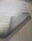 Handloomed Gray Gabbeh Tribal Wool Area Rug - view 8
