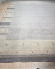 Handloomed Gray Gabbeh Tribal Wool Area Rug - view 11