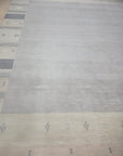 Handloomed Gray Gabbeh Tribal Wool Area Rug - view 13