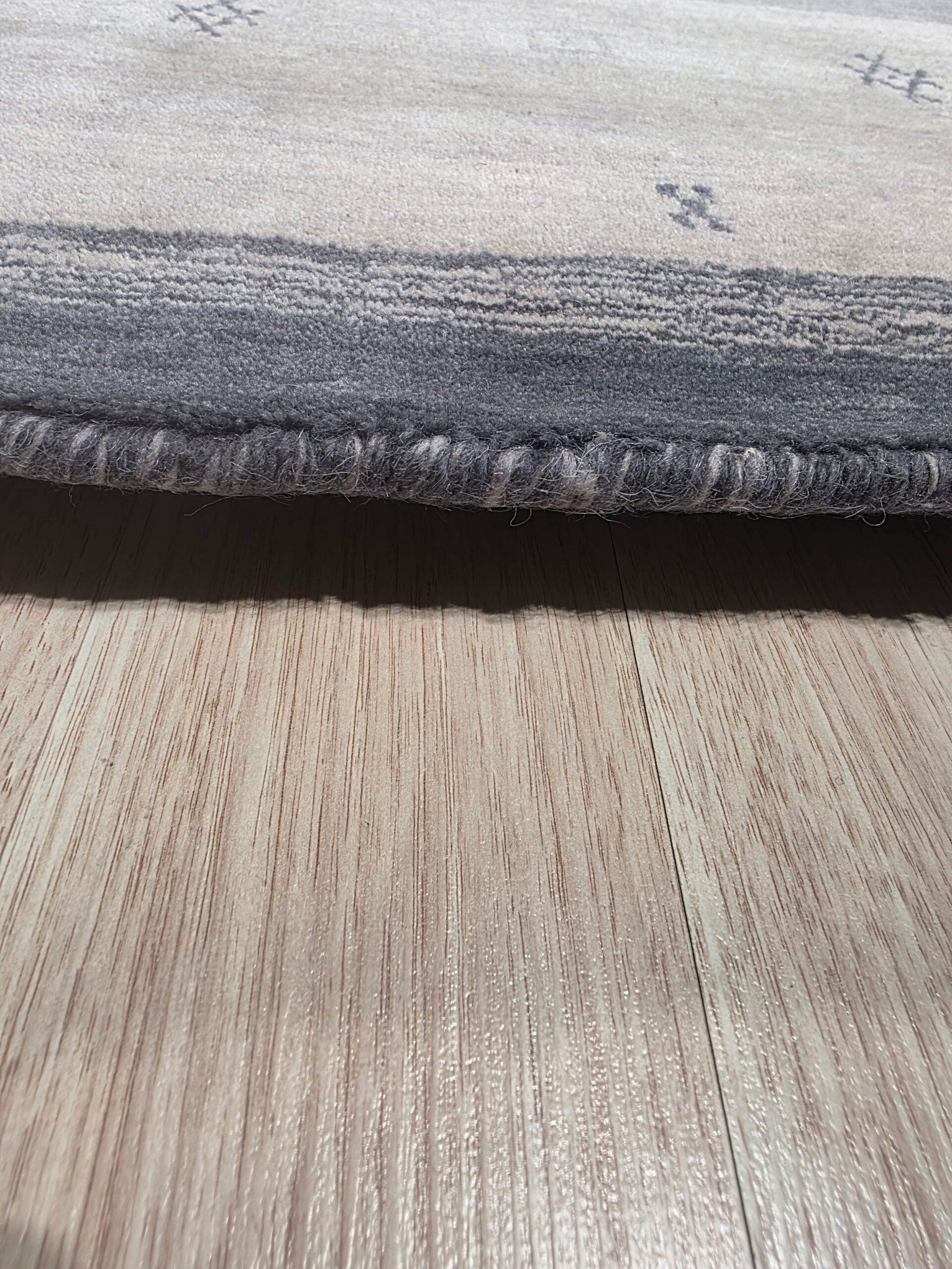 Handloomed Gray Gabbeh Tribal Wool Area Rug - view 14