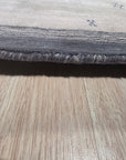 Handloomed Gray Gabbeh Tribal Wool Area Rug - view 14