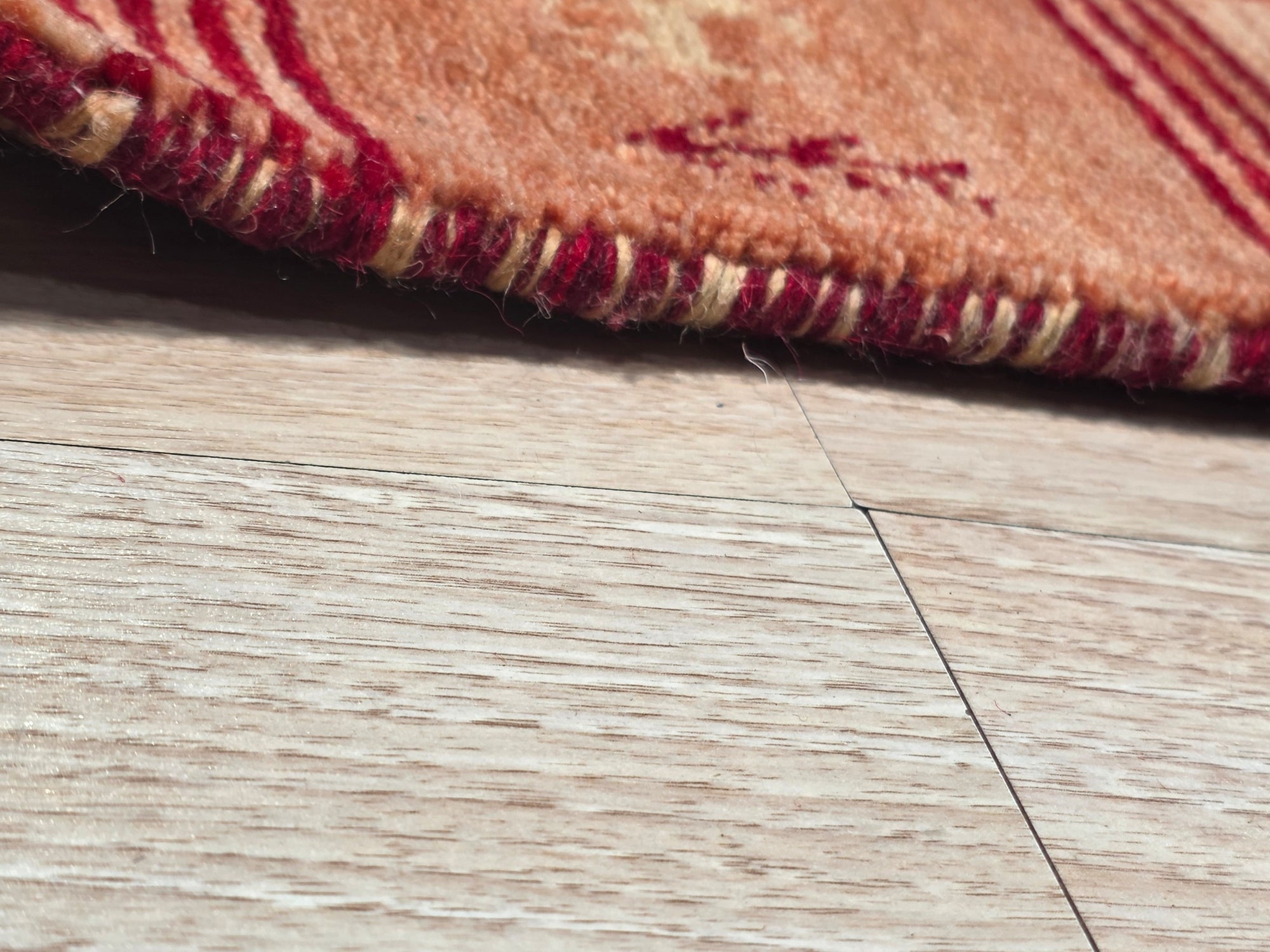 Handloomed Red Gabbeh Tribal Wool Area Rug - view 6