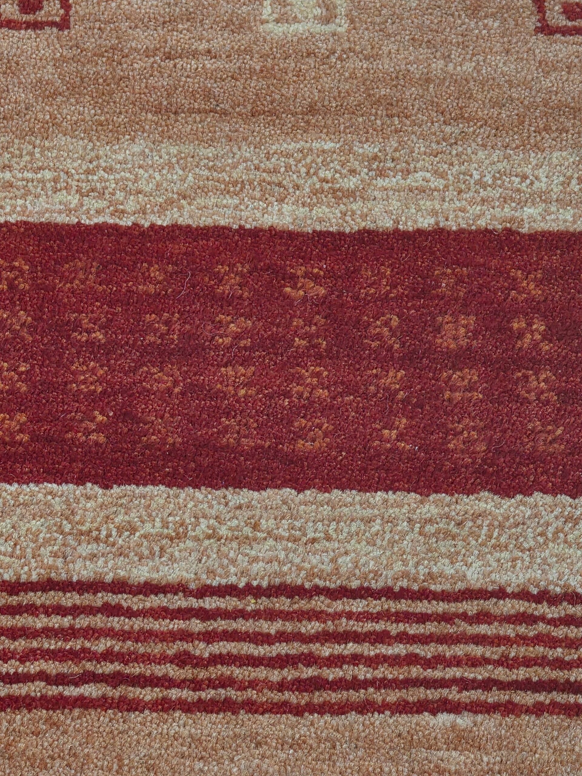 Handloomed Red Gabbeh Tribal Wool Area Rug - view 17