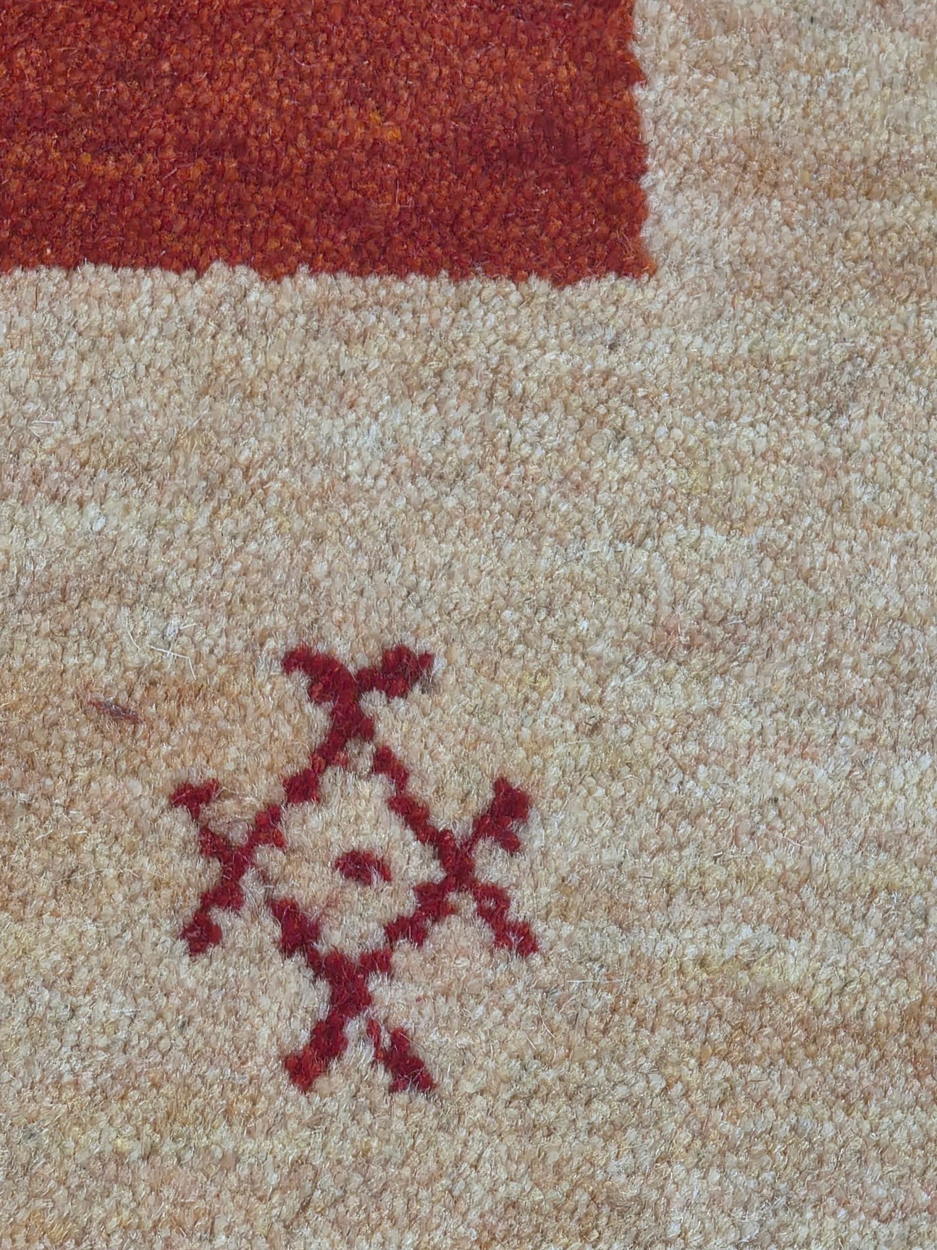 Handloomed Red Gabbeh Tribal Wool Area Rug - view 18