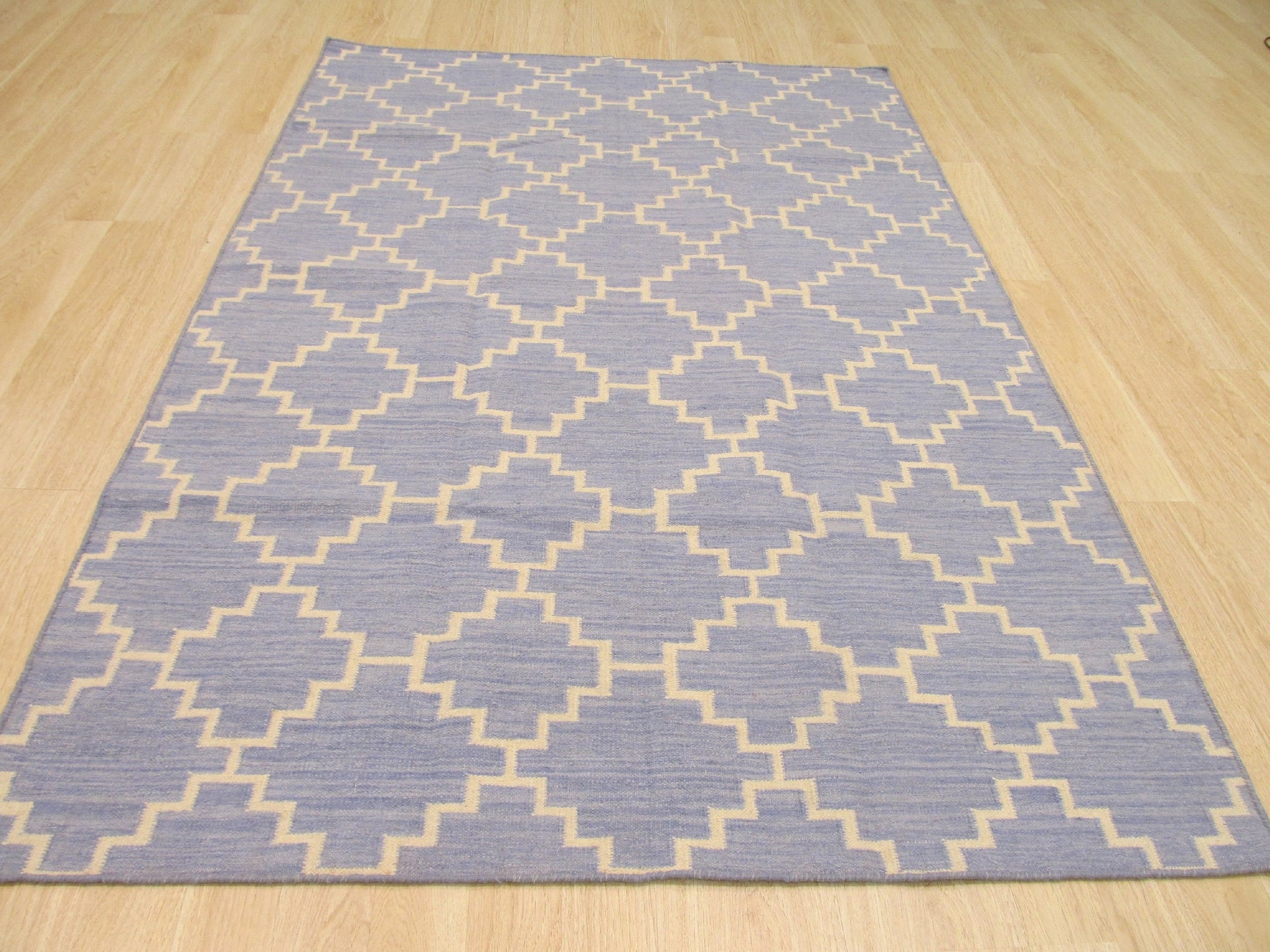 Sapphire Lattice Moroccan Rug