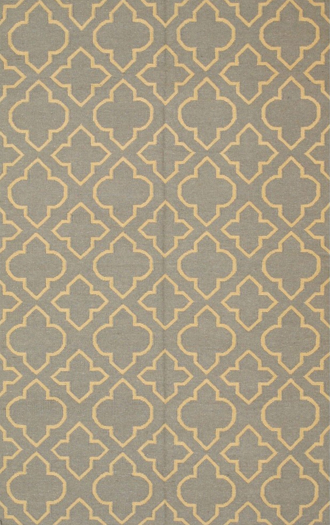 Tranquil Clover Pattern Handmade Wool Rug