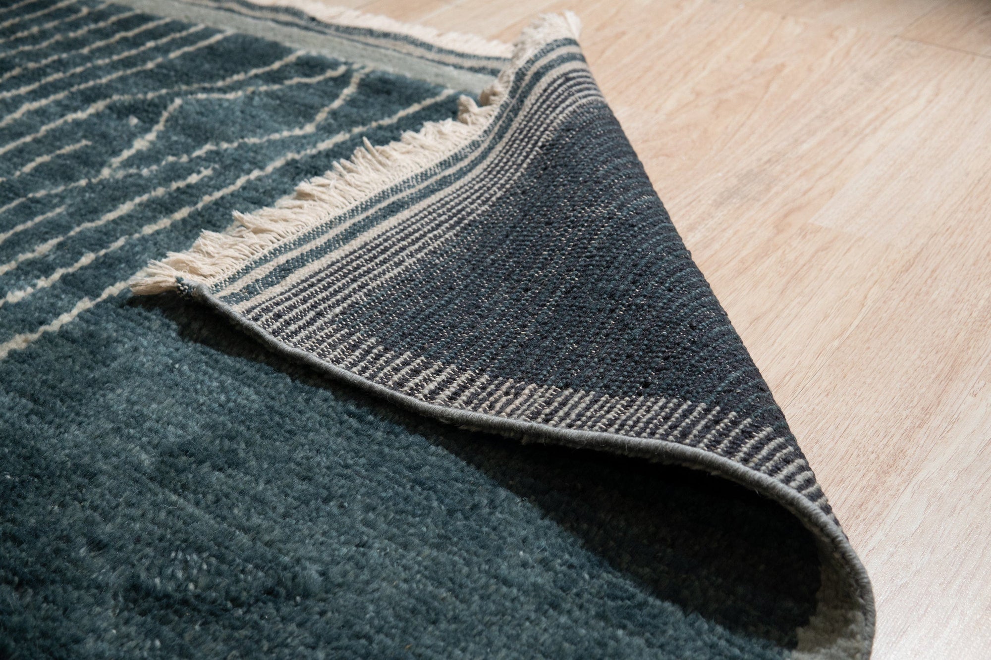 Luxe Handmade Wool Moroccan Berber Rug