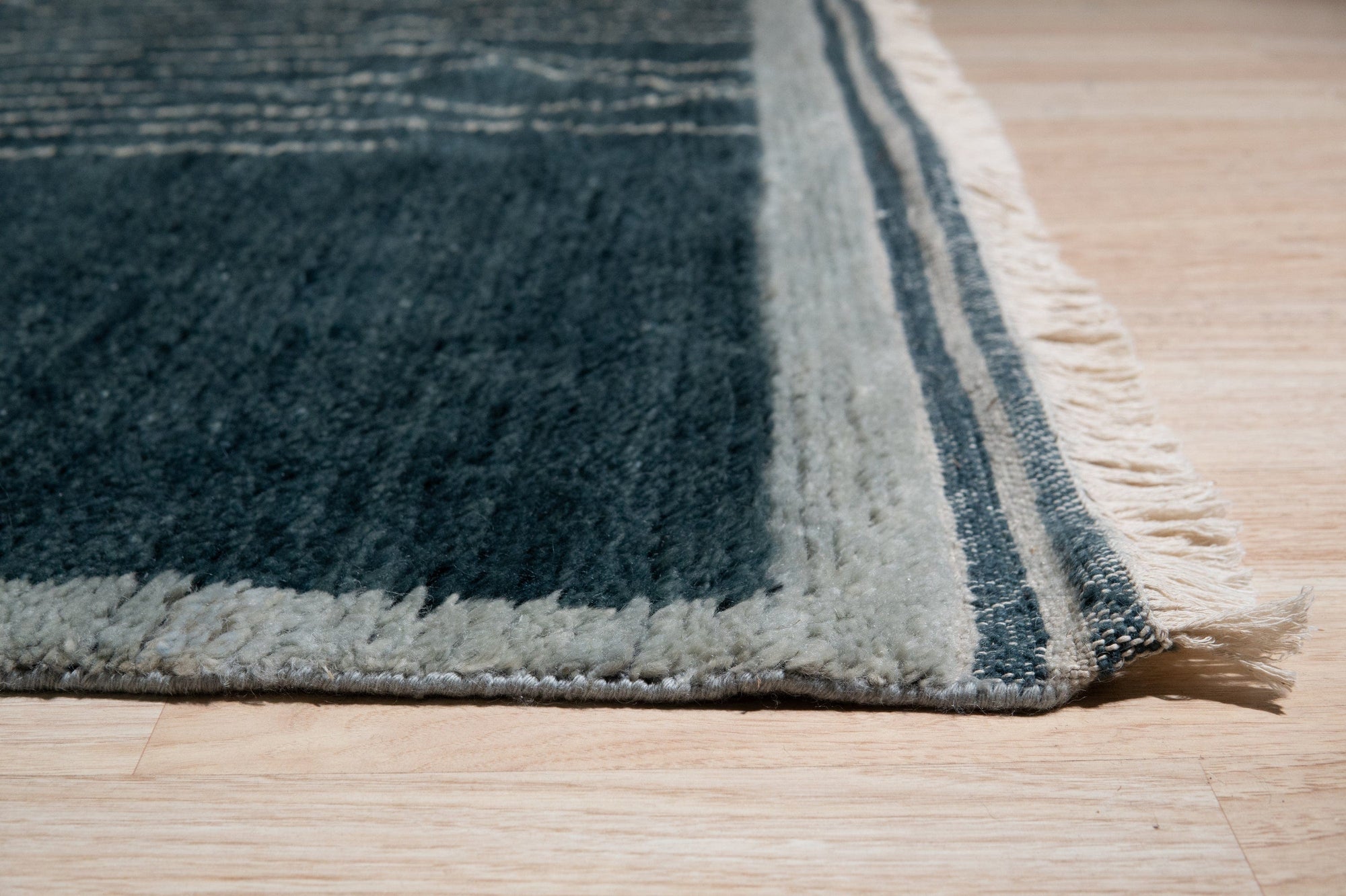 Luxe Handmade Wool Moroccan Berber Rug