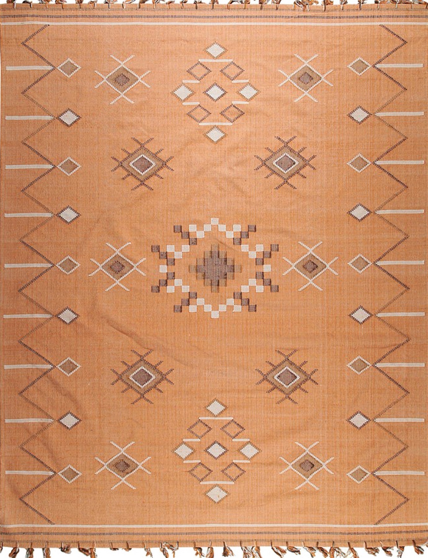 Filone Rug Fiona Penelope Coral Flatweave Rug | Eastern Oriental Rugs