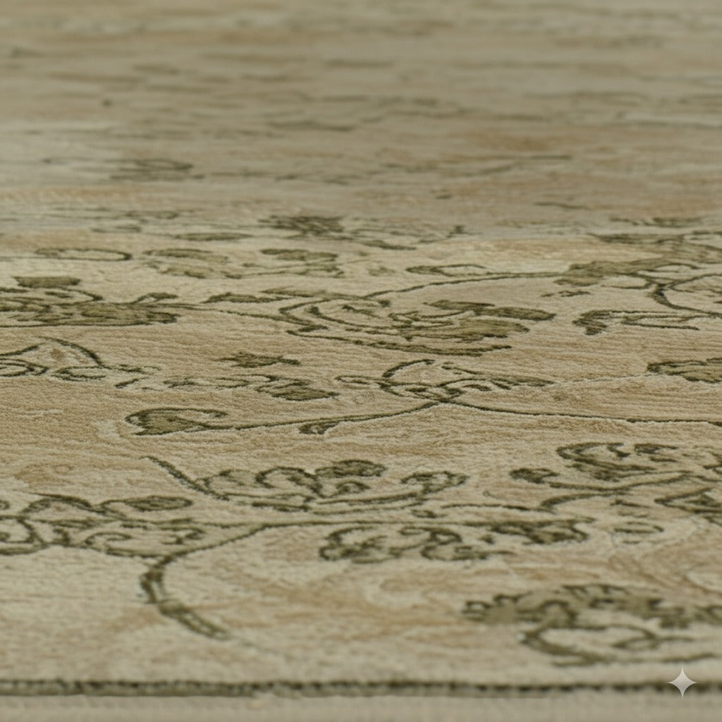 Elena Ophelia Ivory Hand Knotted Afghan Wool Rug
