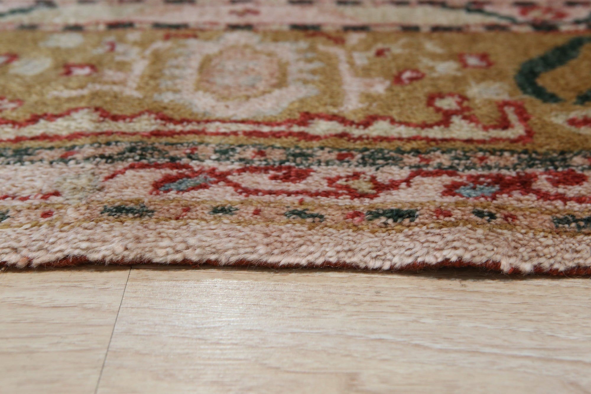 Golden Heritage Oushak Hand-Knotted Mohair Rug