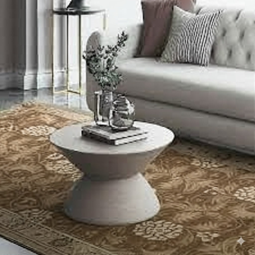 Handmade Wool Beige Transitional All Over Ningxia  Rug, Made in India - additional view