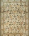 Handmade Wool Beige Transitional All Over Ningxia  Rug