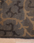 Noir Dynasty Black Handmade Ningxia Wool  Rug