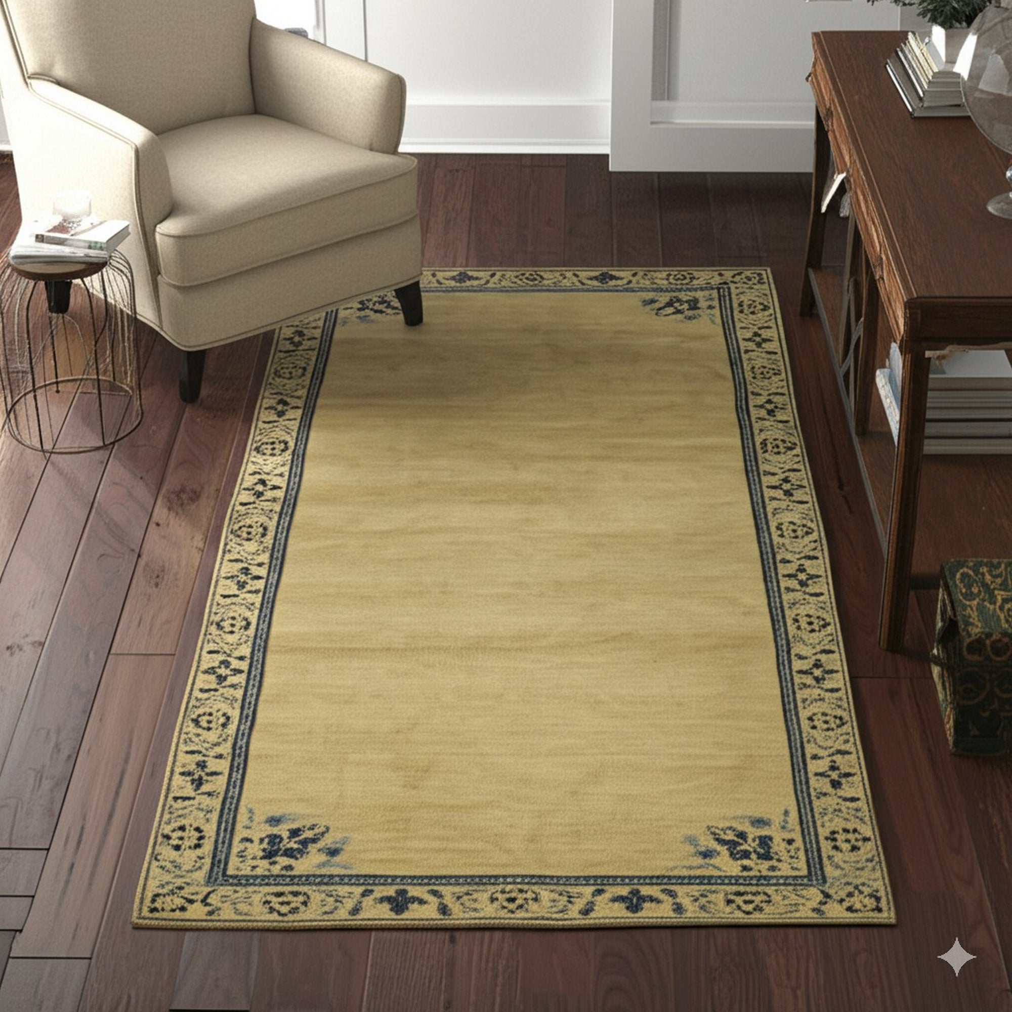 Lila Timeless Beige Hand Knotted Wool Rug