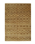 Isolated view of Willow Opulent Gold Hand Knotted Wool Rug, showcasing its opulent, intricate design.