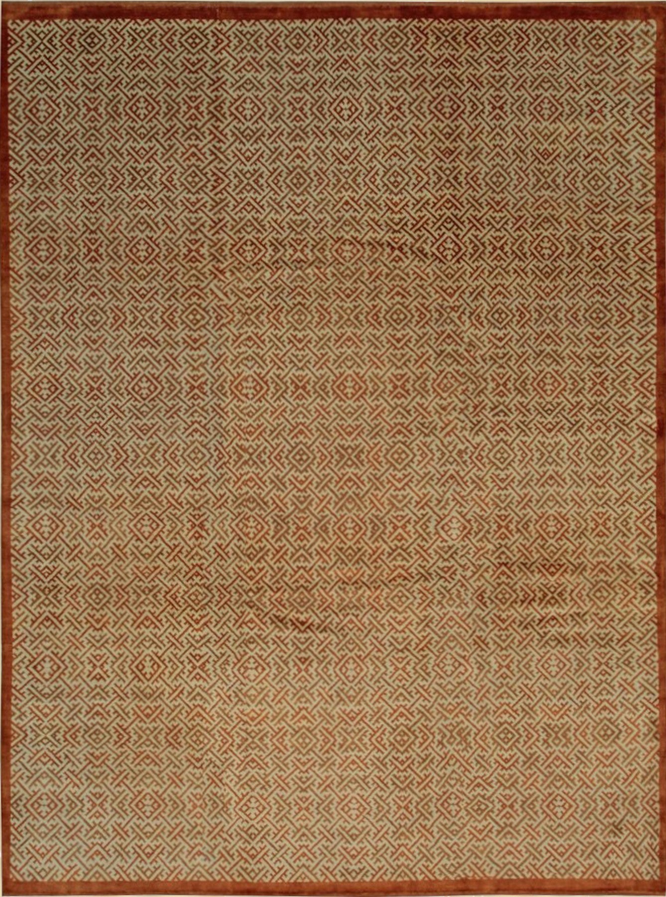 Gilded Dynasty Handmade Wool Ningxia Rug