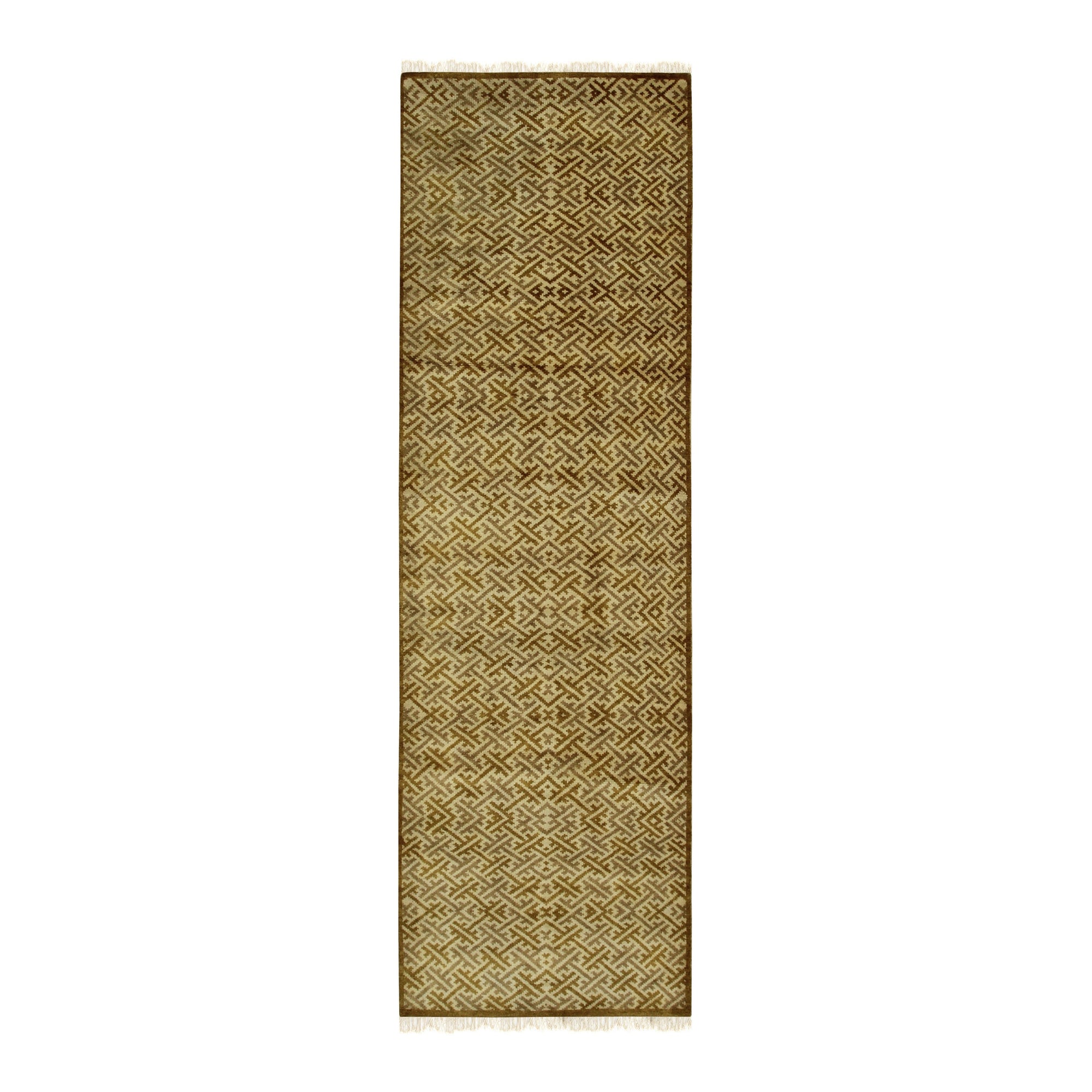 Willow Opulent Gold Hand Knotted Wool Rug in a warm, inviting room setting. Rich golden tones and intricate hand-knotted details create a luxurious, textural focal point on the floor.