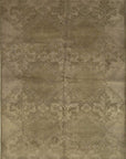 Isolated view of Para Bespoke Beige Hand Knotted Wool Rug, showcasing its subtle, textured design.