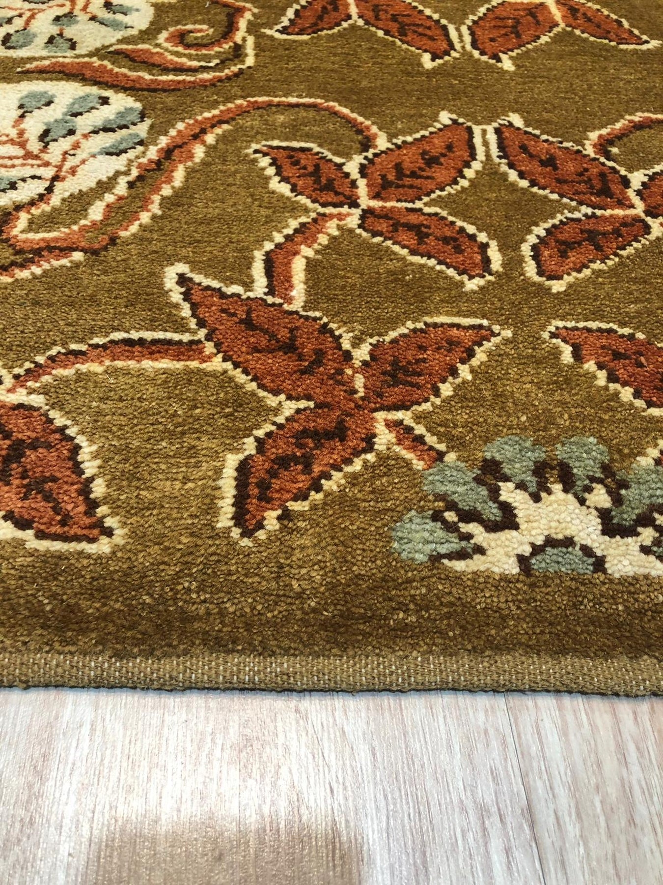 Rust Blossom Ningxia Wool Rug