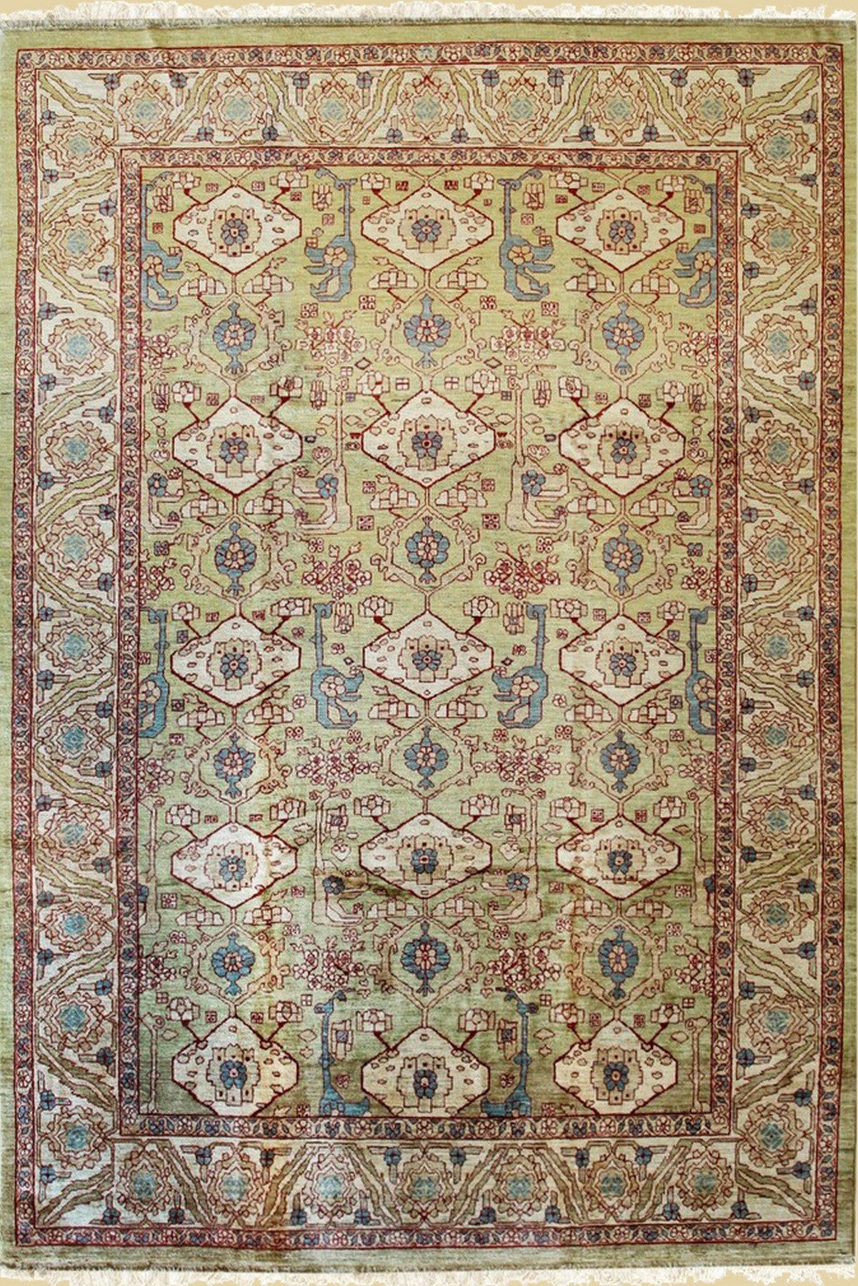 Serene Sands & Green Oasis Rug